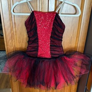 Sparkling Red and Black Kids Costume ‘creations by cicci’ size child large